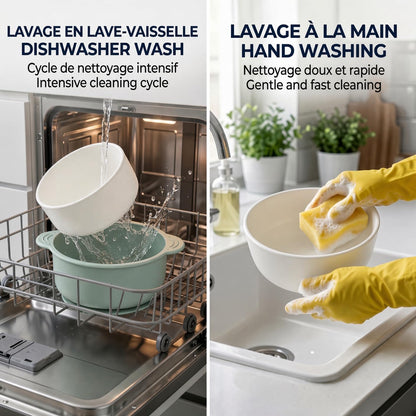 Enzadri Bol en Silicone à Ventouse avec contenant en Porcelaine Pour bébé, Tout-Petit, 100% alimentaire, sans BPA. Idéale Pour le début de la Diversification des repas, Blanc Lait
