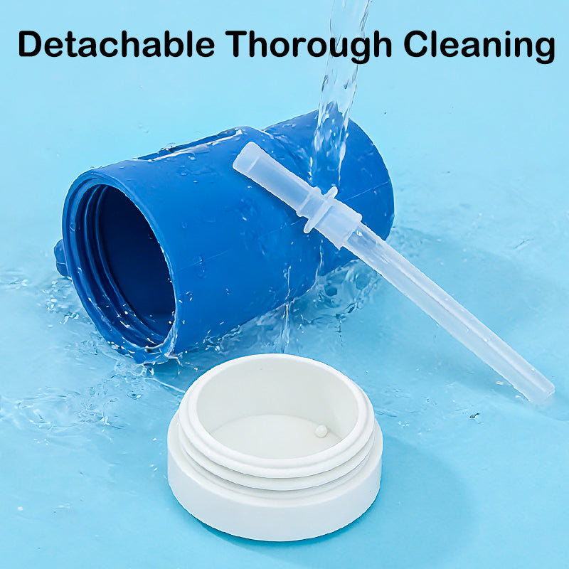 ENZADRI - Mon Premier Gobelet, Gobelet à Bec en Silicone avec Paille et Poignée, Gobelet Anti Déversement pour Bébé en Déplacement et enfants, Biberon de Transition Sans BPA, sans phtalates ni PVC