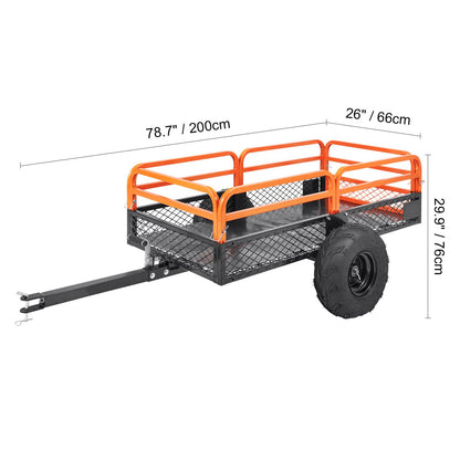 Dump cart with rear gate for easy unloading - view 5