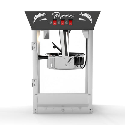 Black popcorn machine with glass door - view 12