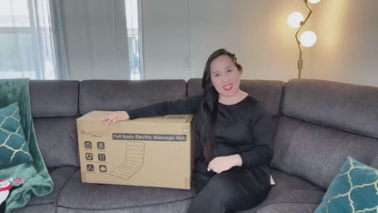 Therapeutic Full Body Electric Massage Mat with Vibration and Heat for Ultimate Relaxation